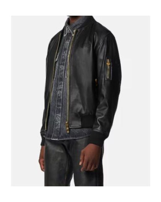 Versace Black Zip-Up Bomber Jacket for men