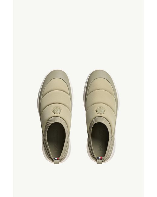 Moncler Gray Padded Slip-On Sneakers for men