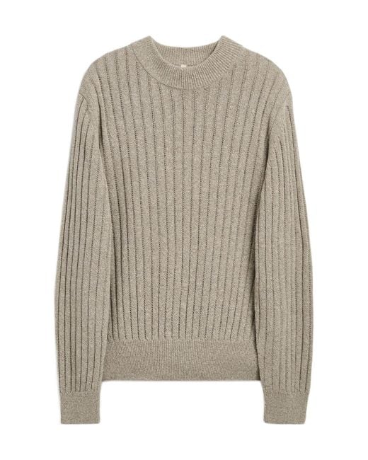 sunflower Gray Crew Neck Sweater for men