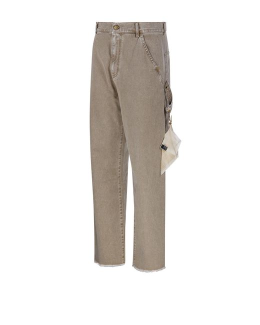 DARKPARK Gray Sienna Loose Side Split Jeans