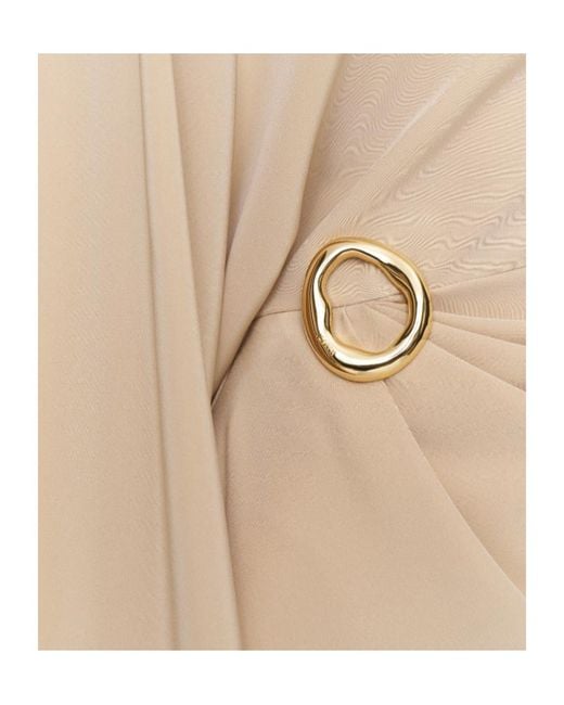 Joseph Natural Joya Ring-Detail Maxi Dress