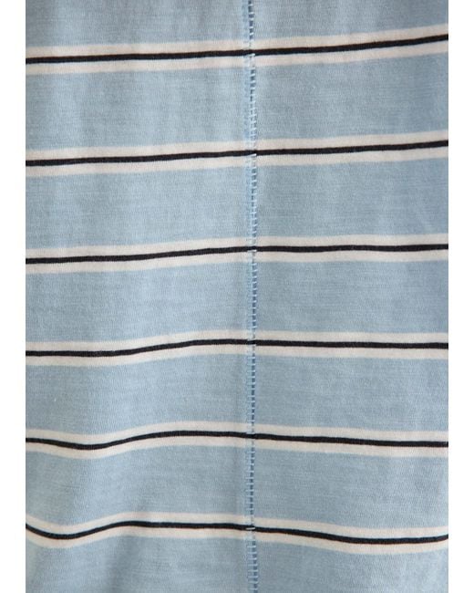 Rag & Bone Blue Slub Stripe T-Shirt