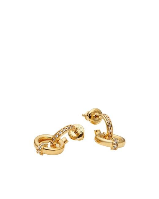 Fendi Metallic Bijoux Crystal-Detail Earrings