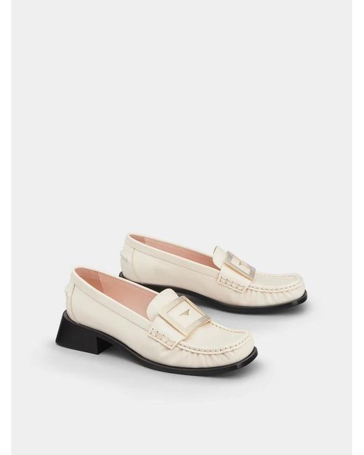 Roger Vivier White Logo Love Shoes