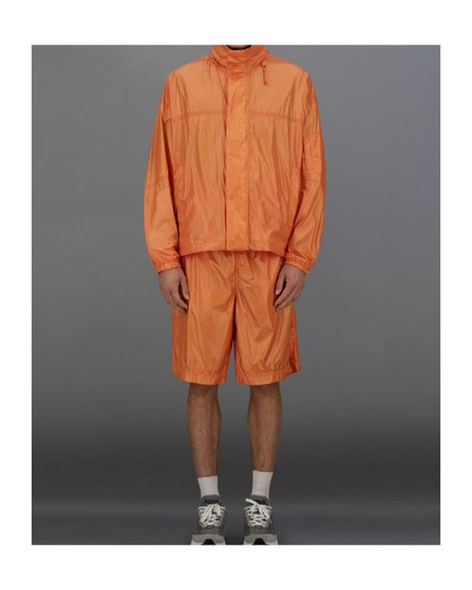 Herno Orange Laminar Shiny Nylon Bermuda Shorts for men