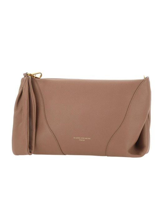 Gianni Chiarini Brown Suria Maxi Clutch Bag