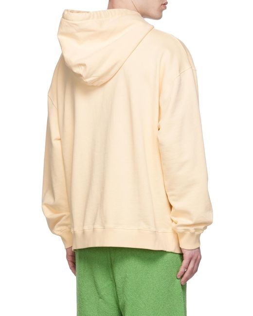 Nanushka Natural Logo Embroidered Hoodie