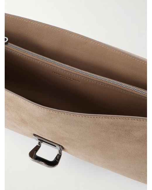 Brunello Cucinelli Natural Flap Clutch