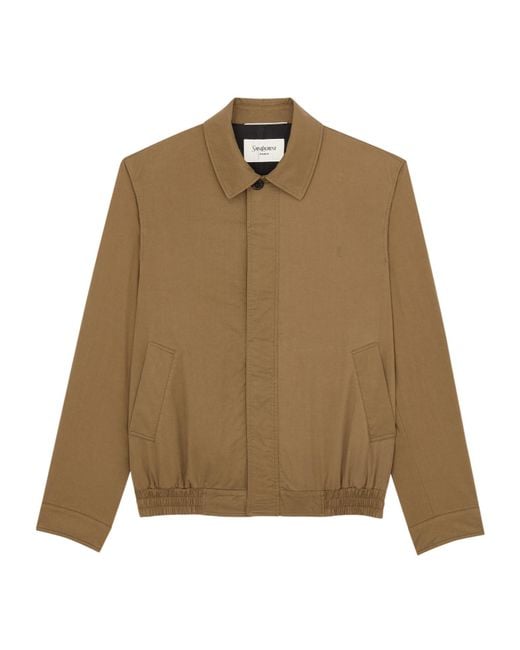 Saint Laurent Natural Cassandre Short Jacket for men