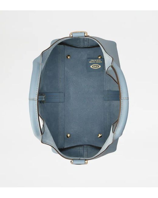 Tod's Blue Mini Leather Shoulder Bag