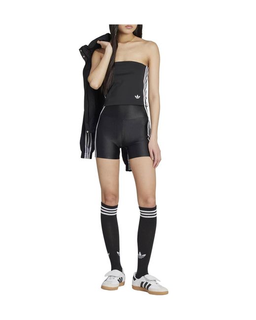 Adidas Originals Black Cropped Tube Top