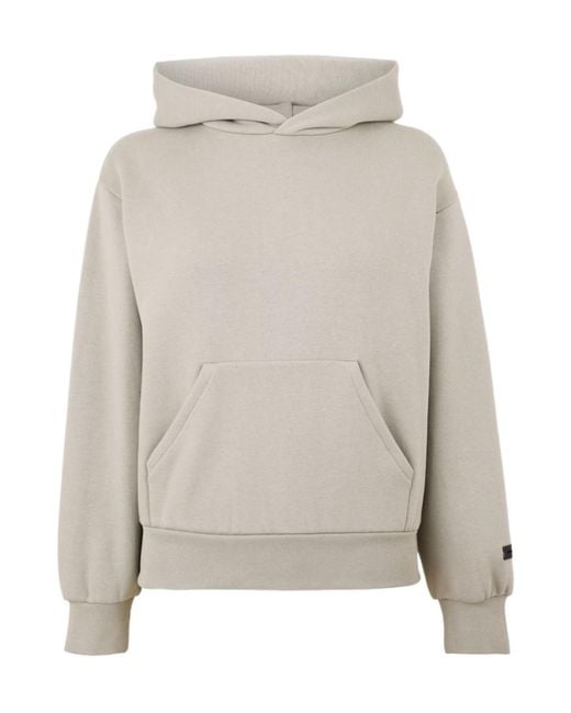 Fear Of God Gray Logo Hooded Sweatshirt