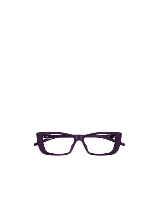 Gucci White Eyewear Cat Eye Frame Glasses