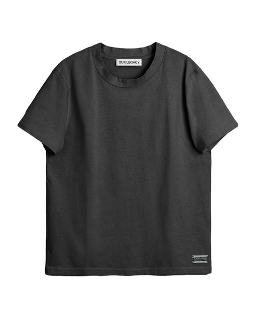Our Legacy Black Slate Cotton Bliss T-Shirt for men