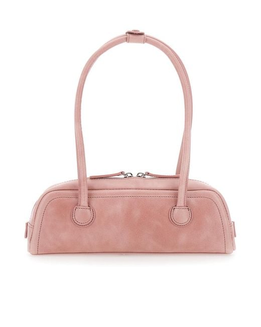 MARGE SHERWOOD Pink Soft Boston Mini Shoulder Bag
