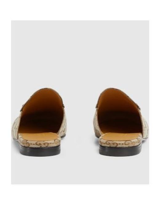 Gucci White Princetown Slippers