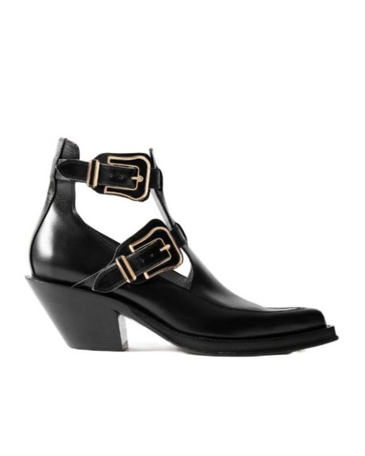 Gabriela Hearst Black Pointed Ankle Boots