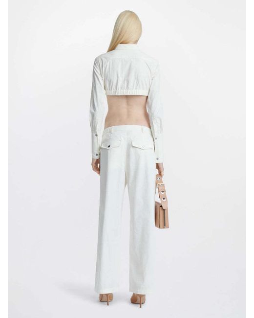 Dion Lee White Lapel Shirt