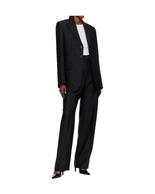 Wardrobe NYC Black Pleat-Detail Trousers