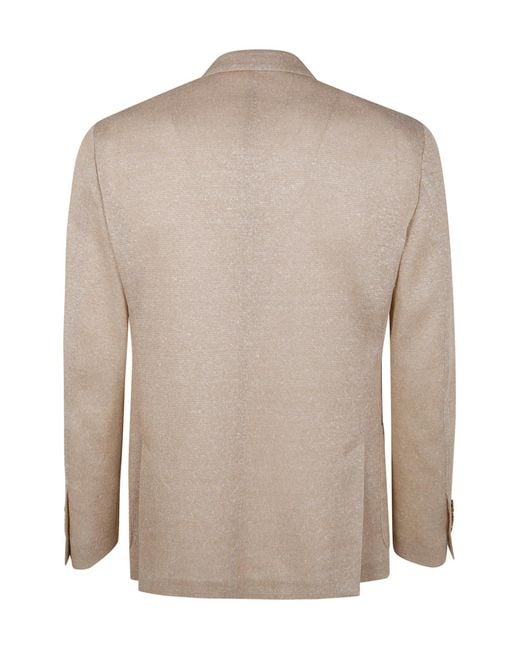 Lardini Brown Long-Sleeved Suit Jacket for men