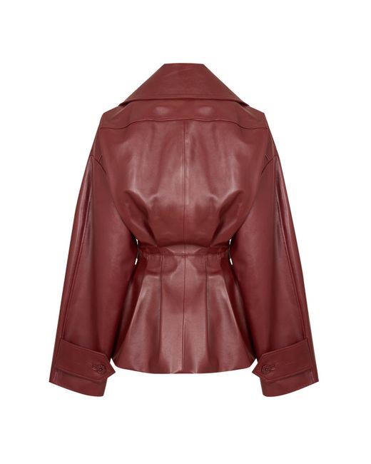 Balenciaga Purple Leather Jacket