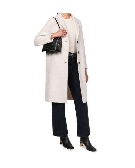 Harris Wharf London Natural Long Sleeve Coat