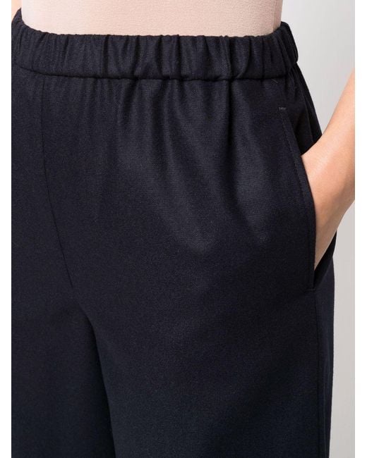 Aspesi Blue Casual Trousers With An Elastic Waistband