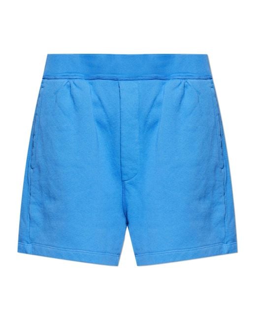 DSquared² Blue Summer Lovers Embroidered Shorts for men