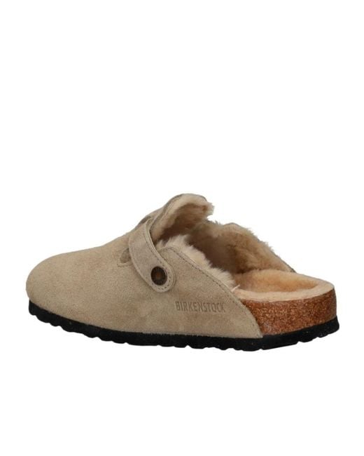 Birkenstock Gray Round Head Muller Shoes