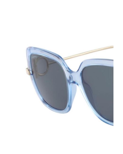 Ferragamo Blue Logo Sunglasses for men