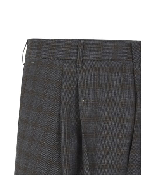 Dries Van Noten Gray Casual Trousers With Belt Loops for men
