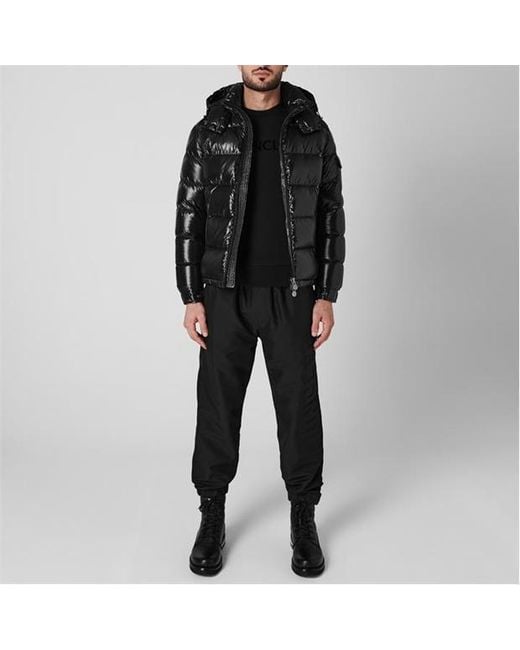 Moncler Black Logo Down Jacket for men