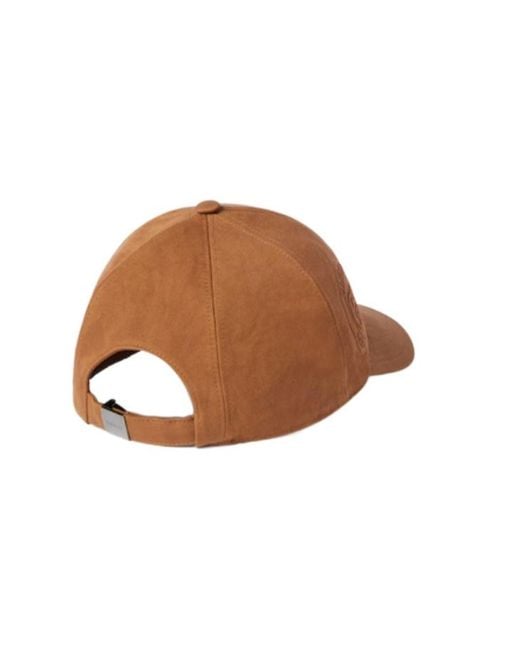 Gucci Brown Casquette En Tissu Avec Broderie for men