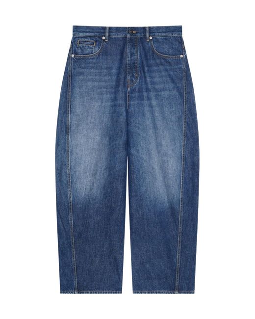 Givenchy Blue Logo Patch Relaxed-Fit Jeans for men