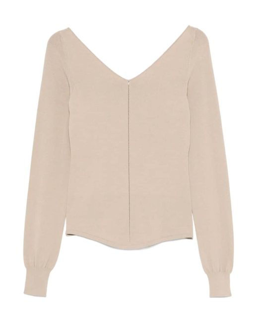 Lemaire Natural V-Neck Top