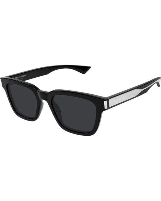 Saint Laurent Black Eyewear Rectangle Frame Sunglasses for men