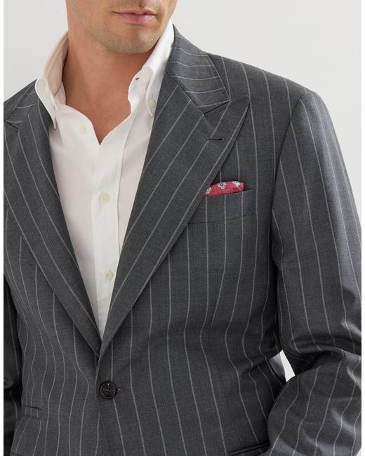 Brunello Cucinelli Gray Long-Sleeved Suit Jacket for men