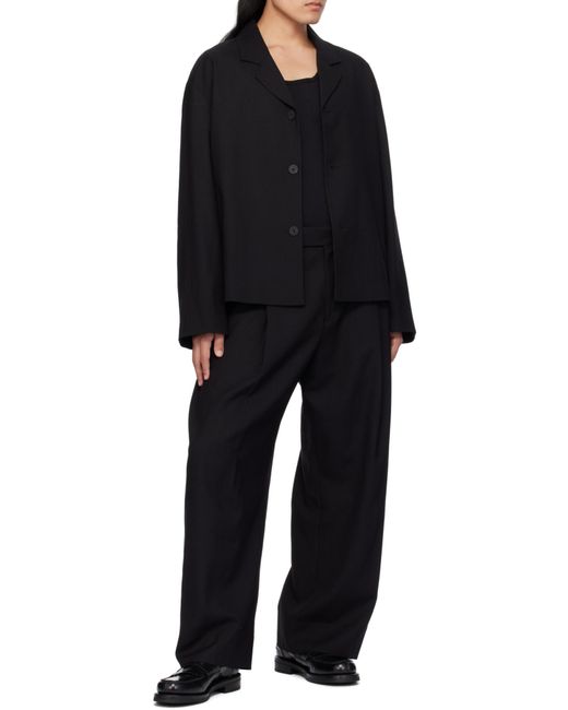 Studio Nicholson Black Pleated Trousers for men