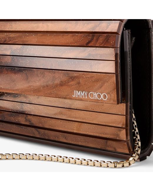 Jimmy Choo Brown Sweetie Clutch Bag