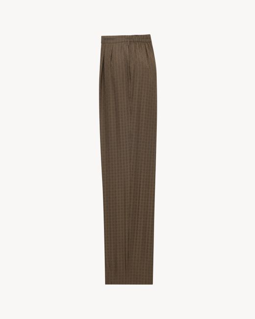 Saint Laurent Brown Button-Fastening Trousers for men