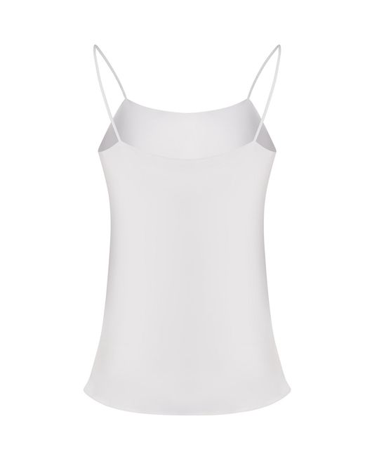 Herno White Satin Camisole Top