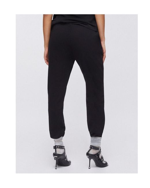 Liu Jo Black Elasticated Fleece Track Pants