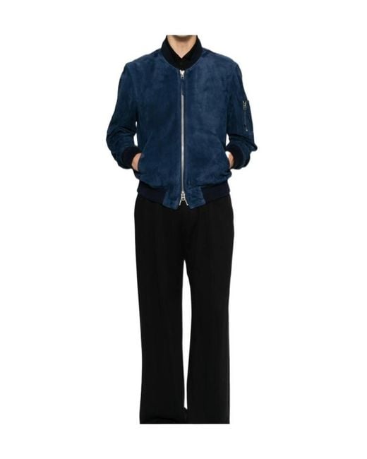 Tom Ford Blue Long-Sleeve Jacket for men