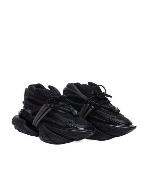 Balmain Black Unicorn Low-Top Sneakers for men