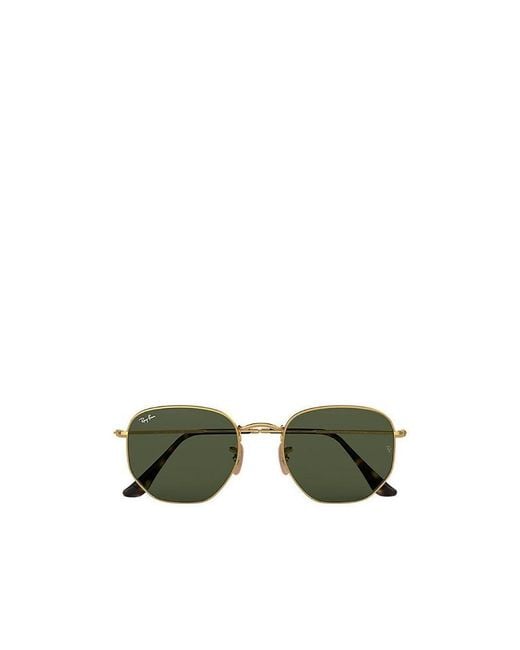 Ray-Ban Green Hexagonal Sunglasses
