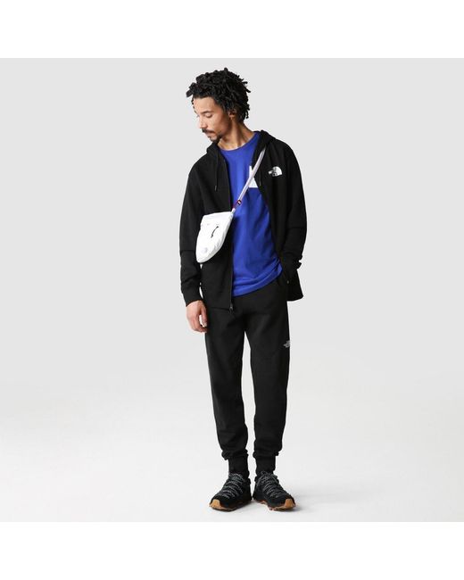 The North Face Black Logo-Print Zip-Up Hoodie for men