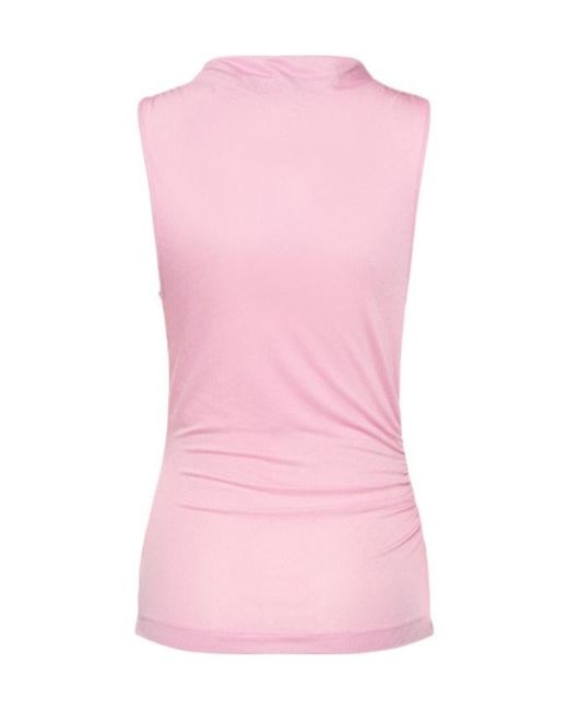 Blumarine Pink Jersey Sablé Top