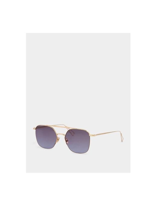 Ahlem Purple Logo Sunglasses for men
