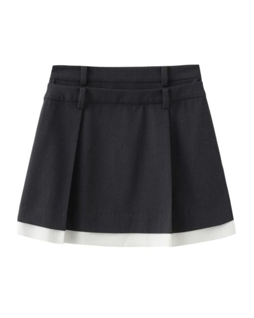 Marissa Chiara Black Patchwork Skirt