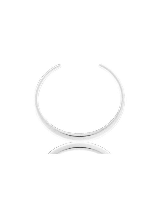 Isabel Marant White Jonc Open Cuff Bracelet